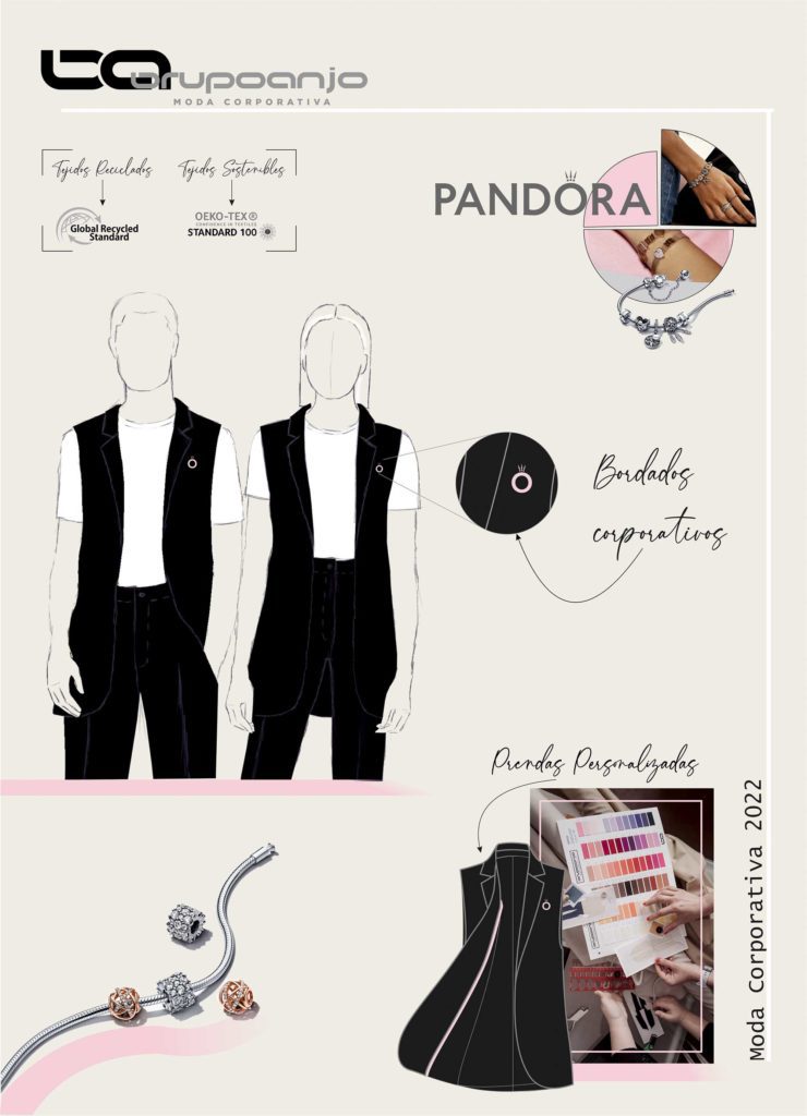 Vestuario laboral para Pandora
